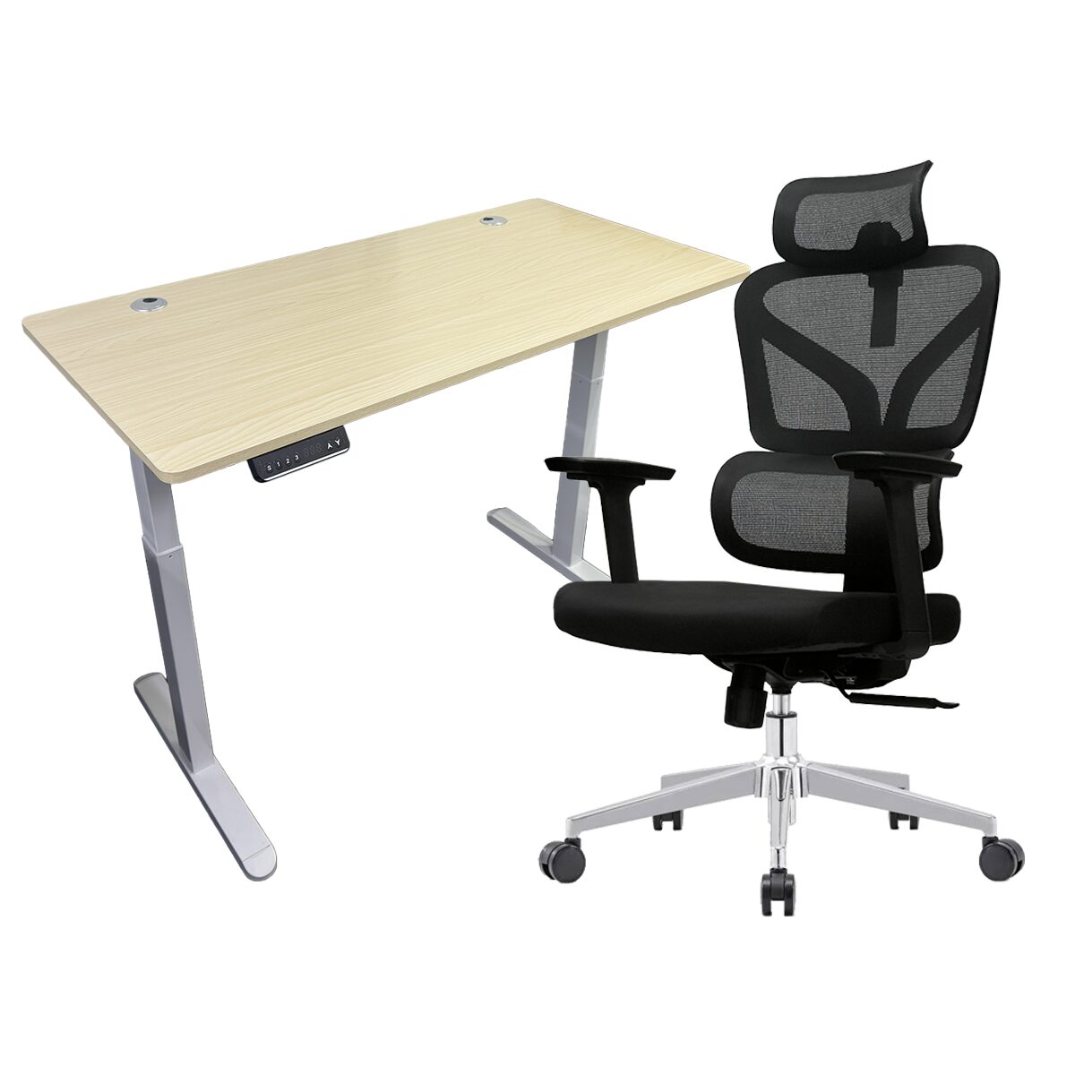 Ultimate Saving Bundle: Value for Money Ergonomic Chair (U20) + Electric Height Adjustable Table (U-865)