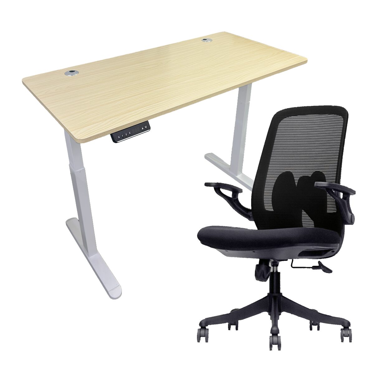Ultimate Saving Bundle: Value for Money Ergonomic Chair (U47) + Electric Height Adjustable Table (U-865)