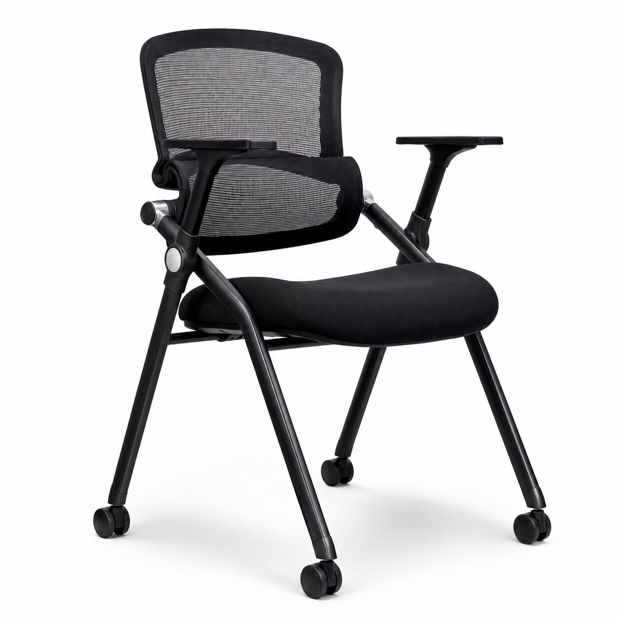 U58-Angle-View Office Chair - Foldable Chair with castor wheels (U58), Training Chair