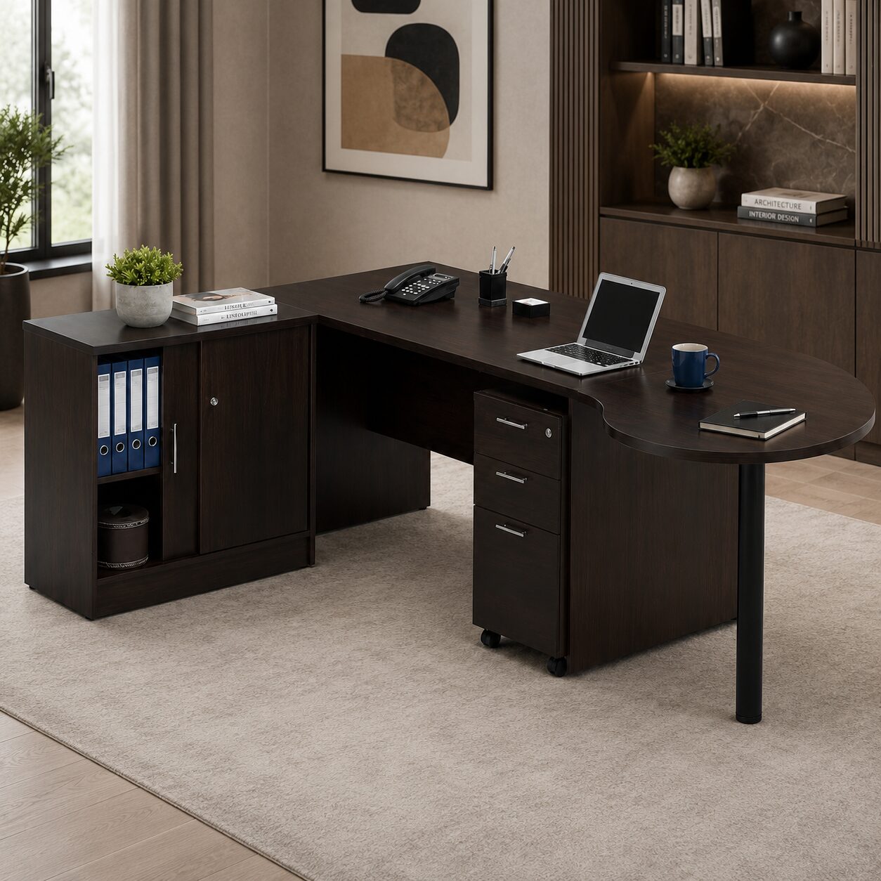 Director Table-U-8019 Modern office tables designed for productivity, durability, and professional work environments.